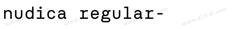 nudica regular字体转换